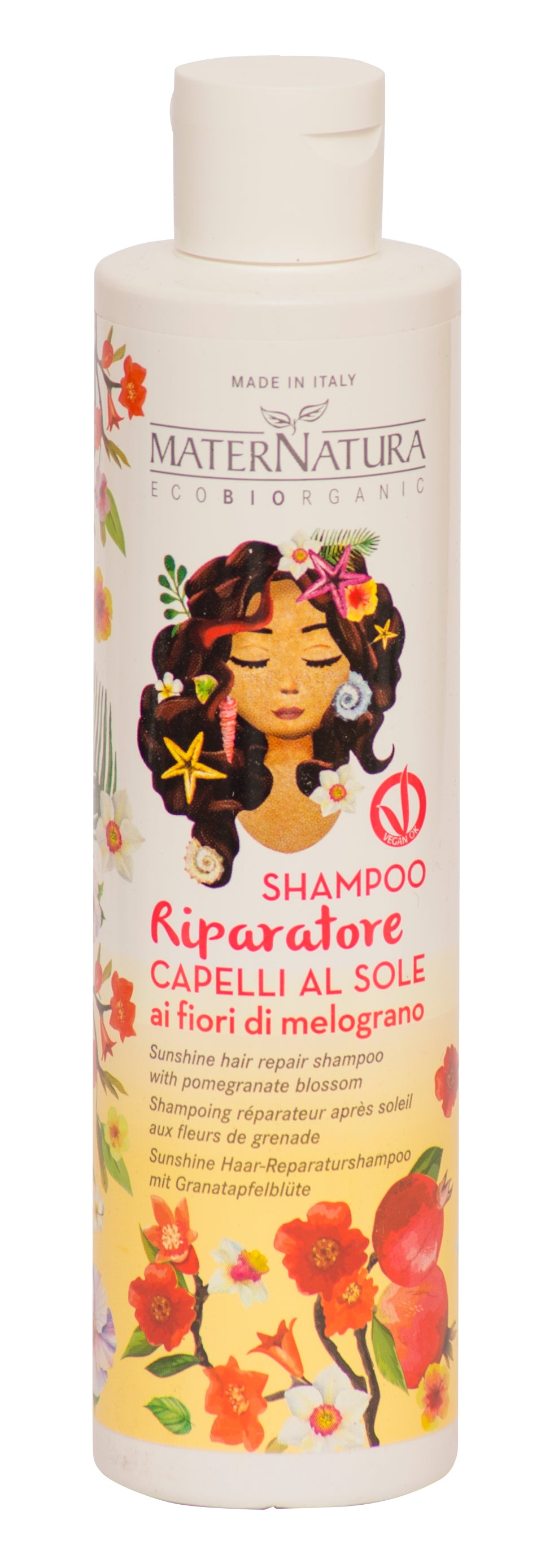 Shampoo Riparatore Capelli al sole ai Fiori di Melograno