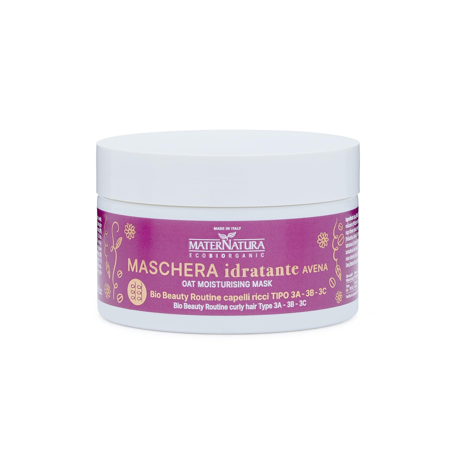 Maschera idratante capelli ricci all'avena