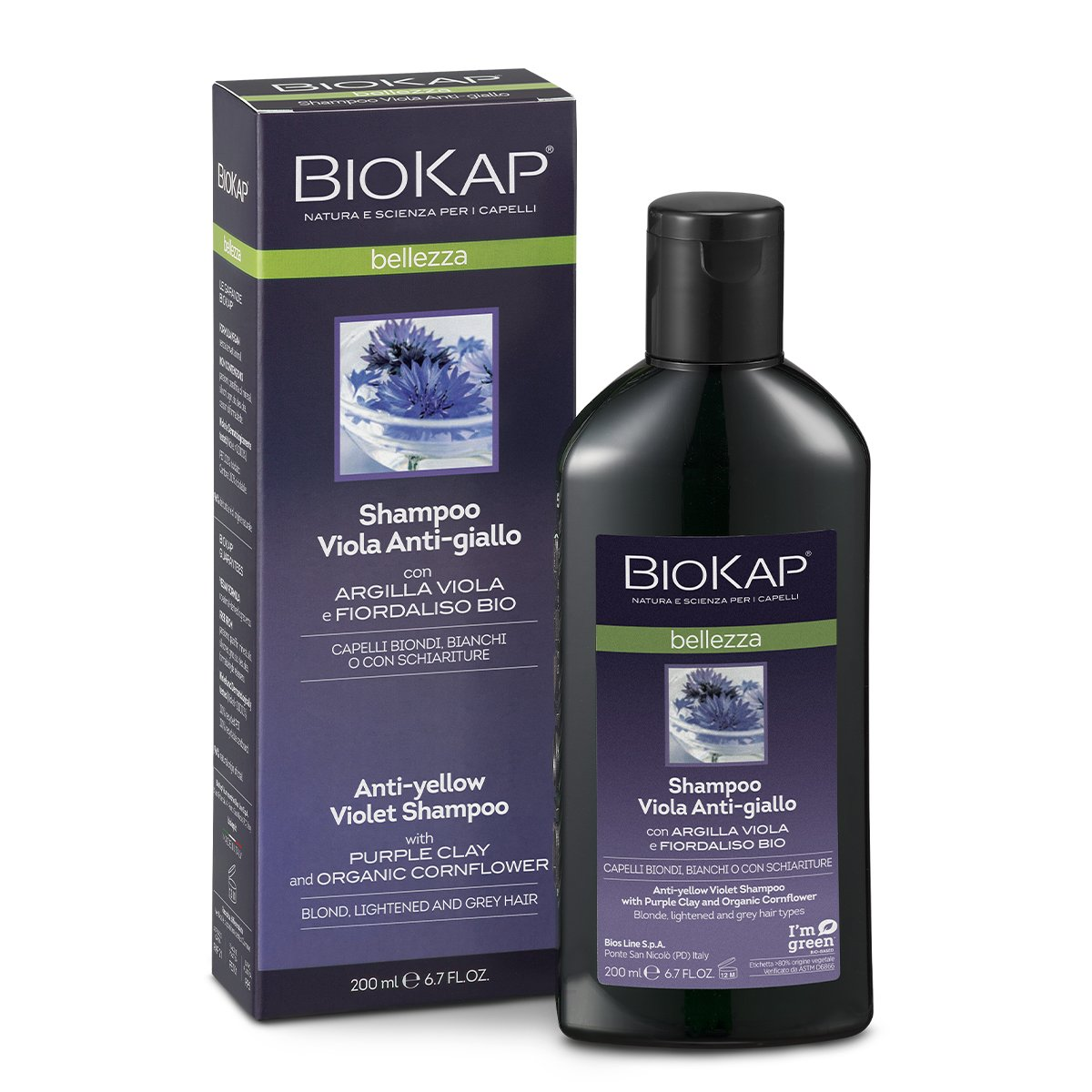 BIOKAP BELLEZZA SHAMPOO VIOLA ANTIGIALLO