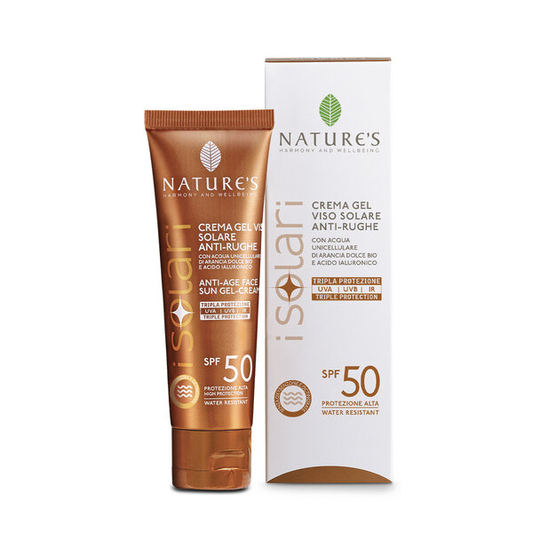 iSolari Crema-gel viso Solare Antirughe SPF 50