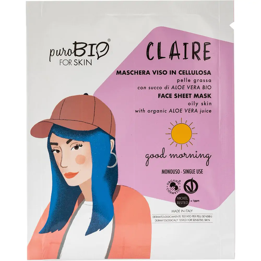 Maschera Viso in Cellulosa Claire